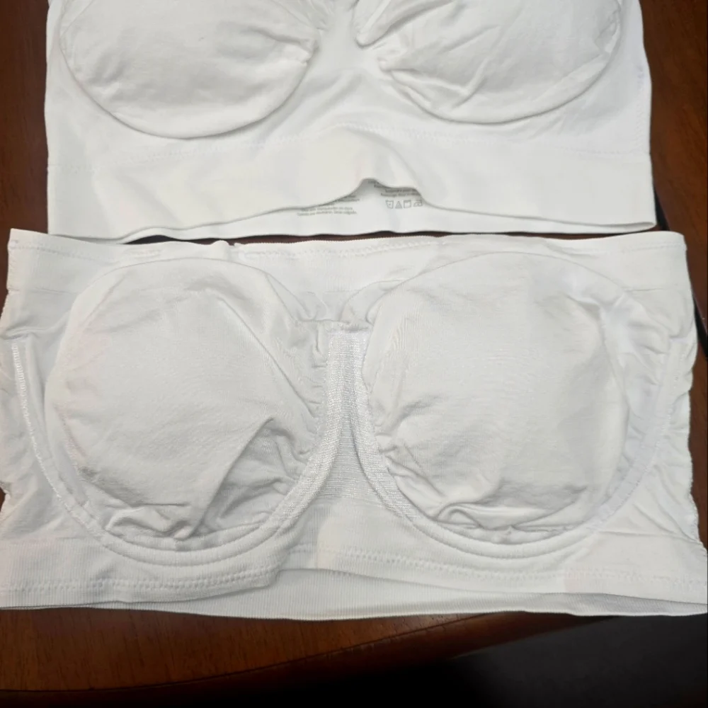 Seamless White Wireless Comfort Bras - Pack of 3